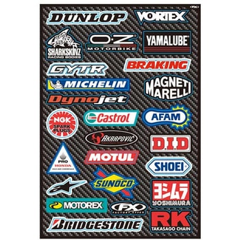 ステッカーキット ストリートスポンサー FACTORY EFFEX(ファクトリーエフェックス)