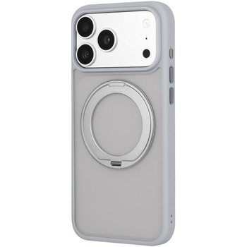 iPhone 18 Pro Max/iPhone 17 Pro Max 耐傷・耐衝撃ハイブリッドケース ライトグレー LEPLUS NEXT