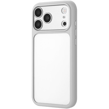 iPhone 18 Pro Max/iPhone 17 Pro Max 耐傷・耐衝撃ハイブリッドケース ライトグレー LEPLUS NEXT