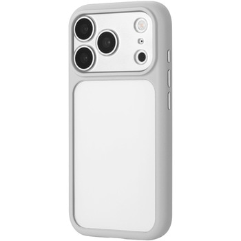 iPhone 18 Pro/iPhone 17 Pro 耐傷・耐衝撃ハイブリッドケース ライトグレー LEPLUS NEXT