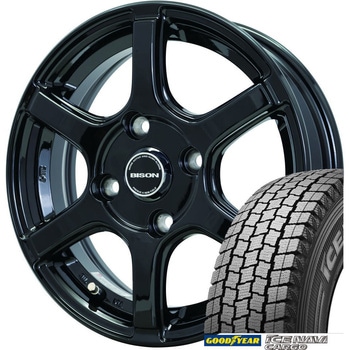 【NV200 バネット】 スタッドレスタイヤ GOODYEAR(グッドイヤー) ICE NAVI CARGO 165/80R14 97/95N + 14インチ アルミホイール4本set Goodyear