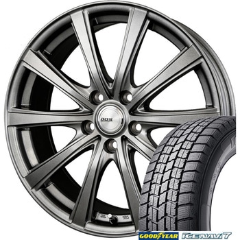 【ノア・ヴォクシー90系等】 スタッドレスタイヤ GOODYEAR(グッドイヤー) ICE NAVI 7 205/60R16 + 16インチ アルミホイール4本set Goodyear