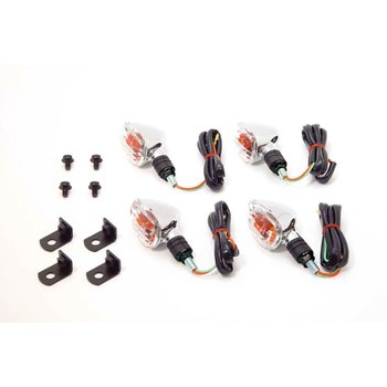ストリームライン ウインカー SET (メッキ/8mm) TAKEGAWA(武川)