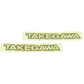 倒立フォークステッカー(透明/金文字TAKEGAWA/2枚) TAKEGAWA(武川)
