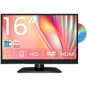 DVDプレーヤー内蔵16型ハイビジョン地デジ゛テレビ WIS