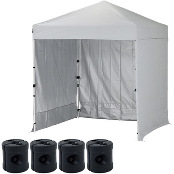タープテント ワンタッチ サイドシート3枚付き 2m×2m 3m×3m YAMAZEN(山善)