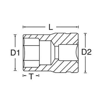 3/4"DR ソケット EA617EMシリーズ - エスコ