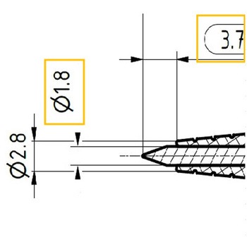 122mm ピン式テストプローブ EA707NCシリーズ エスコ