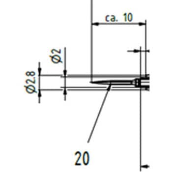128mm ピン式テストプローブ EA707NCシリーズ エスコ