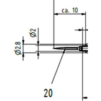 128mm ピン式テストプローブ EA707NCシリーズ エスコ