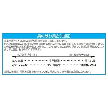 170x100mm バックミラー EA724ZXシリーズ エスコ