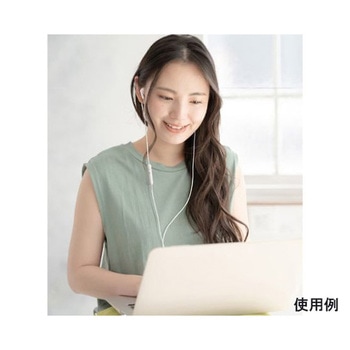 1.2m テレワーク用イヤホン EA763BCシリーズ エスコ