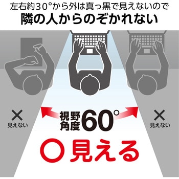 DELL Latitude 液晶保護フィルム のぞき見防止 反射防止 ブルーライトカット - エレコム