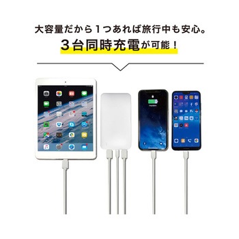 モバイルバッテリー 10，000mAh PD対応 1ケース 6個入 L-10Mシリーズ Lazos