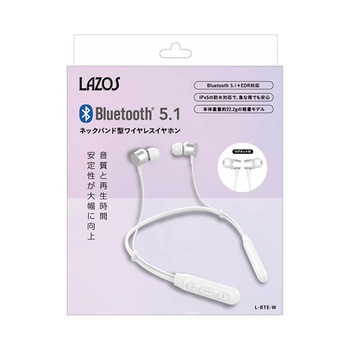 Bluetoothイヤホン ネックバンド型 L-BTEシリーズ Lazos