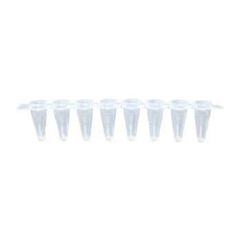0.1mL 8連PCRチューブ+8連フラットキャップ 整列包装 FG-0018シリーズ - FastGene