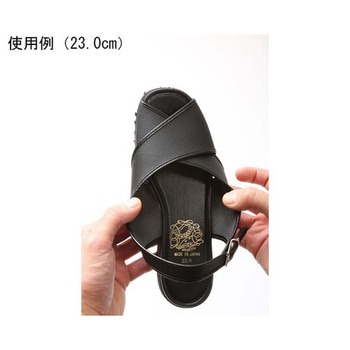 サンダル 黒 No.2290シリーズ マリアンヌ製靴