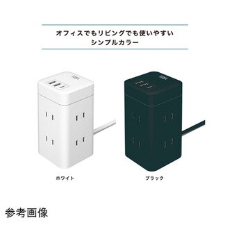 電源タップ AC×6 USB-A×2 C×1 PD対応 タワー型 6個セット L-PSAC6シリーズ Lazos