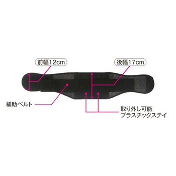 ウエストサポート ブラック 袋パッケージ アシスト