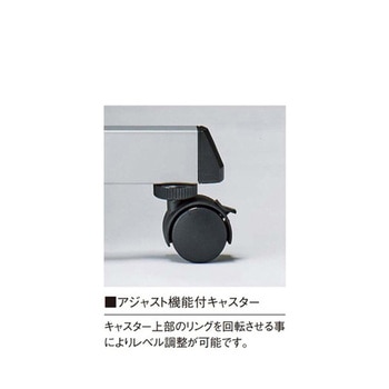 ミーティングテーブル L型脚部 パネル付 1800×450×720mm LCL-1845HPシリーズ ニシキ工業