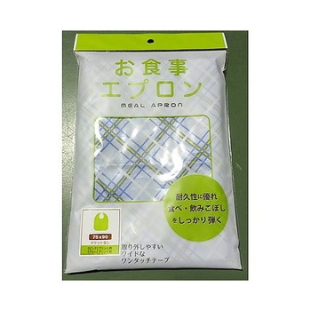食事用エプロン 格子柄 100枚入 アズワン