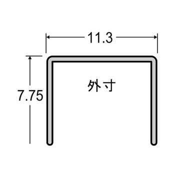 タッカー用ステープル 1箱 1000本入 635シリーズ アズワン