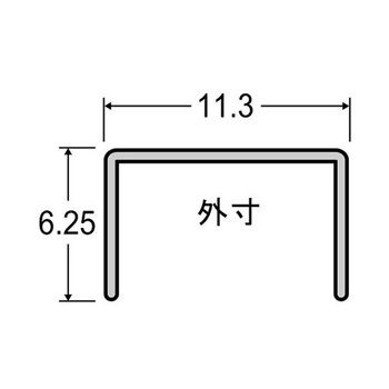 タッカー用ステープル 1箱 1000本入 635シリーズ アズワン