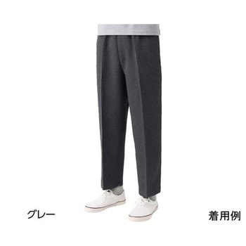 裾ファスナーパンツ グレー 紳士 821200シリーズ ケアファッション