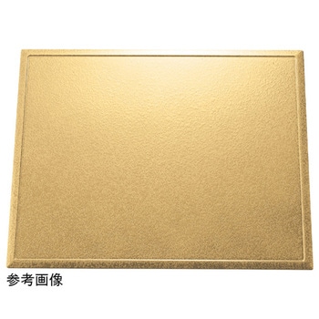 雲流長盆 タタキ金/裏黒塗 福井クラフト