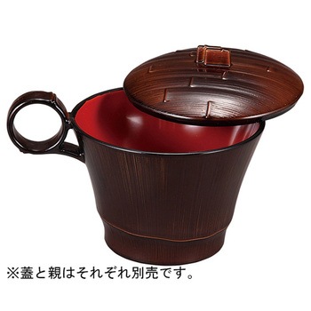 TAトッティー竹型椀 蓋 福井クラフト