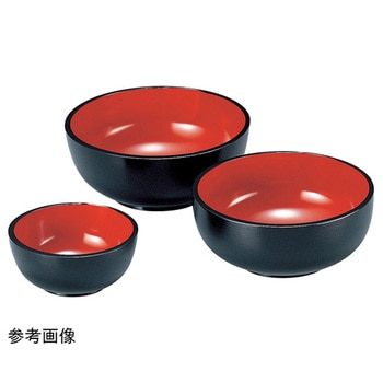 三日月鉢 黒羽ケ目内朱天黒 福井クラフト