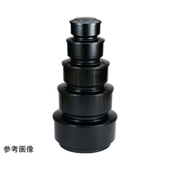 和飯器 黒ハジキ刷毛目 杓子付 福井クラフト