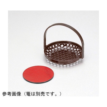 手提篭用底板 黒/朱 福井クラフト