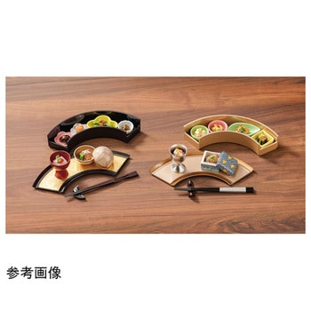 尺0 扇面前菜浅皿 福井クラフト