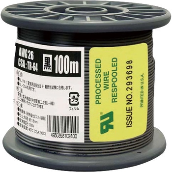 UL1007 AWG26 100m BK ULϔMrj≏d an[lbg 05235186