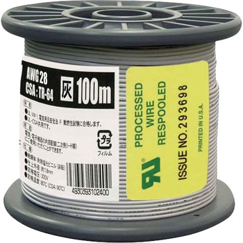 UL1007 AWG28 100m GY ULϔMrj≏d an[lbg 05235335