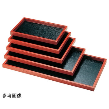 木製そば盆 黒渕朱 福井クラフト