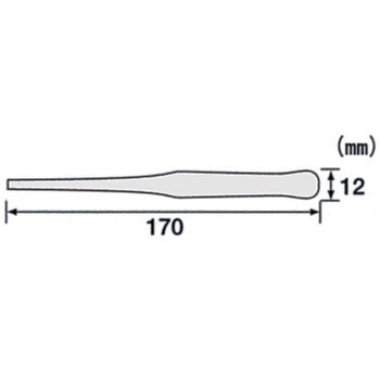PT-14 逆作用ピンセット エンジニア SU304製 平先 先端ギザ付 全長