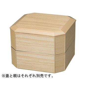 5.5寸 ヘギ目縁高重 蓋 福井クラフト