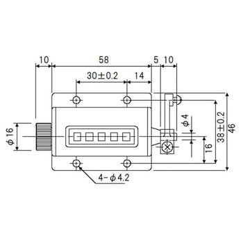 RS-5(Ⅰ) 中型ラチェットトータルカウンタ 1個 ライン精機 【通販