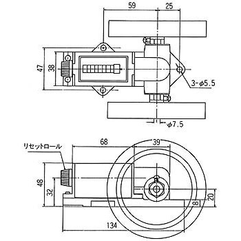 長さ計測用カウンタ ライン精機 長さ計測機 【通販モノタロウ】