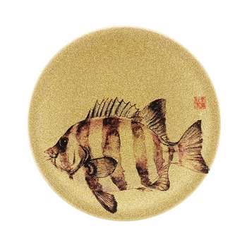 A150寿司皿 ゴールドパール 福井クラフト