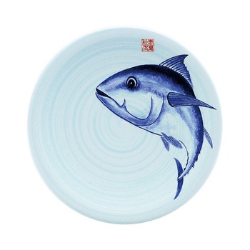 A150寿司皿 渦青磁 福井クラフト
