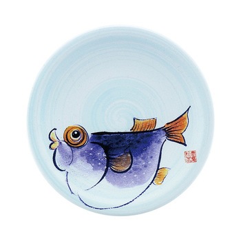 A150寿司皿 渦青磁 福井クラフト