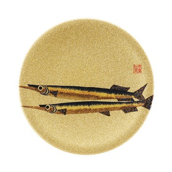 A150寿司皿 ゴールドパール 福井クラフト