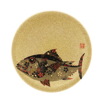 A150寿司皿 ゴールドパール 福井クラフト