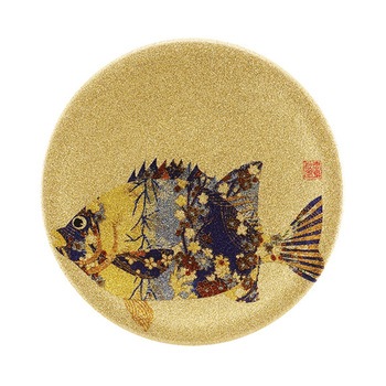 A150寿司皿 ゴールドパール 福井クラフト