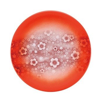 A150寿司皿 ぼかし花星座 福井クラフト