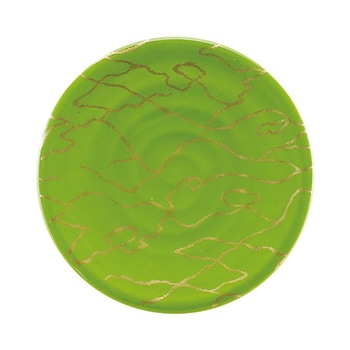 A 150渦巻き皿 金の河 福井クラフト