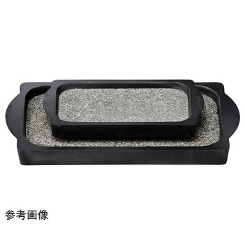長角型渕アルミ石ステーキ皿 福井クラフト